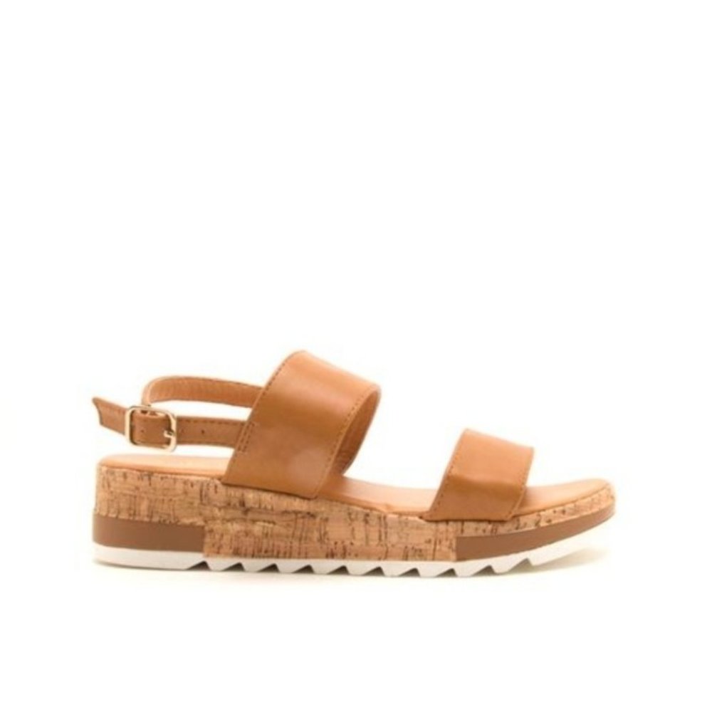 Caramel Platform Espadrille Flatform Sandals - Picture 6 of 8